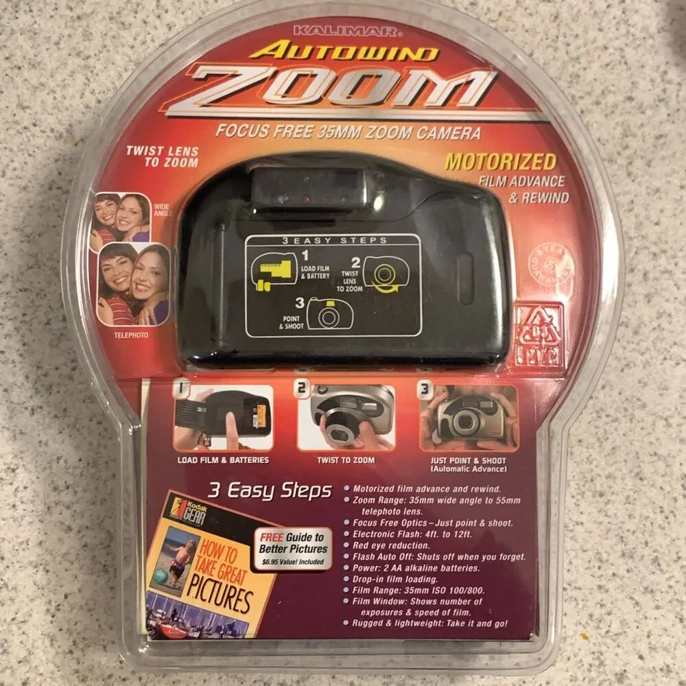 Kalimar Autowind Zoom Point and Shoot 35mm Film Camera from 1990s